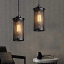 GobekUsa Industrial Nordic Black Iron Cage Pendant Light Loft Hanging Lamp