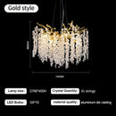 GobekUsa Crystal Branch Chandelier: Elegant LED Ceiling Light for Living/Dining Room & Foyer