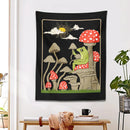 GobekUsa Cute Frog Tapestry Wall Hanging for Retro Aesthetic Bedroom Decor