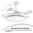 GobekUsa LED Bladeless Ceiling Fan Chandelier for Modern Smart Home Decor