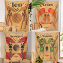 GobekUsa Constellation Tarot Tapestry: Retro Modern Woman Wall Hanging & Room Decor