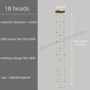GobekUsa LED Chandelier for Revolving Staircase | Loft Villa Ceiling Hanging Lamp