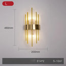 GobekUsa Crystal Gold Stainless Steel LED Dimmable Wall Sconce