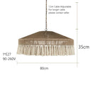 GobekUsa Bohemian Tassel Chandelier: Handmade Nordic Pendant Lamp for Bedroom, Living Room, Kitchen