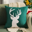 GobekUsa Christmas Tree Embroidered Cushion Cover - Festive Decor Pillow Cover