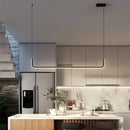 GobekUsa LED Chandelier: Modern Black Gold Dimmable Lighting for Dining Room, Kitchen Table