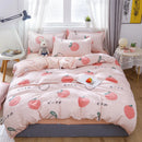 GobekUsa Cartoon Printed Bedding Sets - Soft Quilt Cover Kit for All Seasons