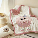 GobekUsa Cartoon Lamb Wool Blanket: Soft & Warm Sofa Cover for Autumn/Winter