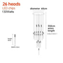 GobekUsa Crystal LED Pendant Light: Luxury Lighting Fixture for Living Room, Bedroom, Hotel & Shop