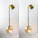 GobekUsa Glass Ball LED Wall Light for Bedroom Decoration and Living Room Fixtures