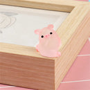 GobekUsa Kawaii Pig Miniatures Terrarium Figurines 6pcs Crafts Home Decoration