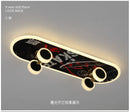GobekUsa Kids Skateboard LED Ceiling Light for Modern Children's Rooms