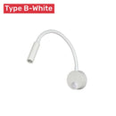 GobekUsa LED Reading Wall Lamp 3W Flexible Hose Sconce for Bedroom Study & Book Light