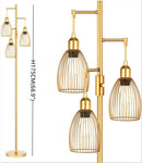GobekUsa LED Birdcage Floor Lamp for Home Décor and Reading in Bedroom, Study, Living Room.