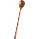 GobekUsa Lotus Wooden Spoon: Eco-Friendly Long Handle Salad Cooking Utensil