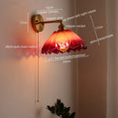 GobekUsa Japanese Style LED Glass Copper Wall Lamp Sconce for Restaurant, Bar, Bedroom, Bathroom