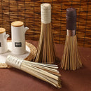 GobekUsa Bamboo Kitchen Pot Brush with Long Handle for Green Cleaning