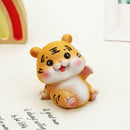 GobekUsa Lucky Tiger Figurine | New Year Fortune Symbol Home Decor Miniature