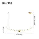 GobekUsa Gold Acrylic LED Ceiling Chandelier for Living Room Bedroom Pendant Lighting