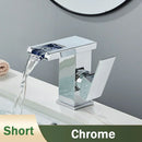 GobekUsa LED Black Waterfall Basin Faucet: Deck Mounted Hydroelectric Mixer Tap