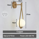 GobekUsa LED Wall Sconce with G9 Bulb for Indoor Lighting in Black Gold