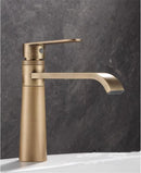 GobekUsa Antique Bronze Basin Faucet Hot & Cold Brass Sink Mixer Tap