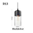 GobekUsa Black Glass Pendant Light Fixture for Modern Indoor Decor & Dining Room