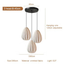 GobekUsa Japanese Wabi-Sabi Pleated Fabric Pendant Lights for Dining Room & Bedroom