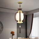 GobekUsa Chinese Lantern Chandelier: Classic Living Room Tea House Retro Lighting Fixtures