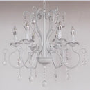 GobekUsa Black White Metal Chandelier with Crystal Pendants for Elegant Home Lighting