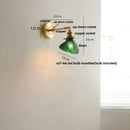 GobekUsa Brass Swing Arm LED Wall Light Fixture with Rotatable Arms & Pull Chain Switch