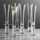 GobekUsa Glitter Flutes Clear Bubble Wine Glasses for Bar Party Wedding Cocktail