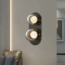 GobekUsa Gray Glass Wall Lights: Modern Luxury Home Decor Fixture for Living Room