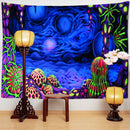 GobekUsa Jellyfish Underwater Tapestry: Psychedelic Alien Art for Home Decor