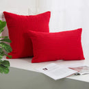 GobekUsa Corduroy Striped Cushion Cover 30x50/40/45/50/55/60cm - Home Sofa Décor