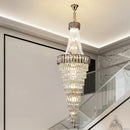 GobekUsa Crystal Chandelier: High-End Duplex & Spiral Staircase Light for Luxury Living Spaces