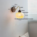 GobekUsa LED Tiffany Style Wall Lights Pull Chain Sconce Colorful Glass Stair Fixture