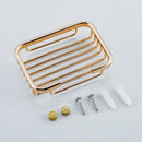 GobekUsa Glass Soap Dish Wall Mounted Soap Basket for Bathroom Toilet Balcony