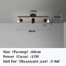 GobekUsa LED Chandelier with Spotlights for Living Room Bedroom Ceiling Decor