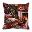 GobekUsa Christmas Short Plush Pillowcase 45x45cm Home Decor