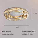 GobekUsa Crystal LED Chandelier Pendant Light Modern Luxury Foyer Ceiling Lamp