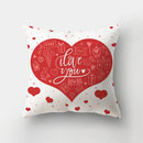 GobekUsa Love Heart Print Pillow Covers 45x45cm Home Decor Sofa Cushion Case