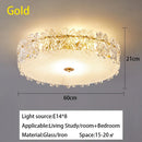 GobekUsa Crystal Glass Maple Leaf Ceiling Chandelier for Modern Luxury Minimalist Living Room