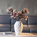 GobekUsa Geometric Spiral Ceramic Vase Flowerpot, Fruit Platter, Home Decor Accessories