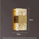 GobekUsa Crystal LED Wall Sconces | Modern Corrugated Design for Living Room, Bedroom, Aisle