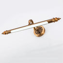 GobekUsa Antique Golden Europe Bronze Mirror Lamp LED 8W 51cm Bedroom Wall Light