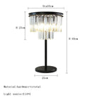 GobekUsa Gray Crystal Black Standing Light - Modern Luxury Classic Living Room Decor