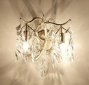 GobekUsa Crystal LED Wall Light Sconces for Living Room Bedroom, Modern Interior Wall Lamp