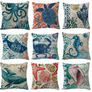 GobekUsa Coastal Cushion Cover - Sea Theme Decorative Sofa Pillowcase