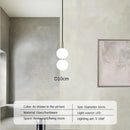 GobekUsa Glass Ball Pendant Light: Modern Decor for Duplex Stairwells, Living Room, Bedroom